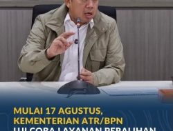 Mulai 17 Agustus, Kementerian ATR/BPN Uji Coba Layanan Peralihan Hak 10 Hari di 15 Kantah