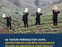 Sejumlah Program Strategis di Bidang Pertanahan dan Tata Ruang